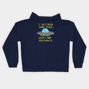 Spaceships And Deathrays Kids Hoodie